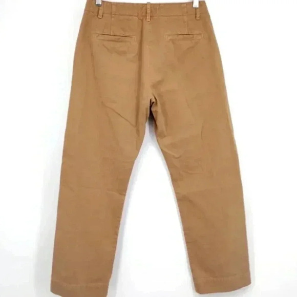 NWT Nili Lotan Tomboy Cuff Wide Leg Utility Pant Trouser in Fawn Tan Size 2 - Picture 6 of 9